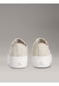 Tenis Beige De Plataforma De Jacquard Con Logo Calvin Klein de Calvin Klein