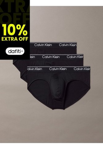 Pack Negro De 3 Slips De Cadera - Microfibre Stretch Calvin Klein Calvin Klein