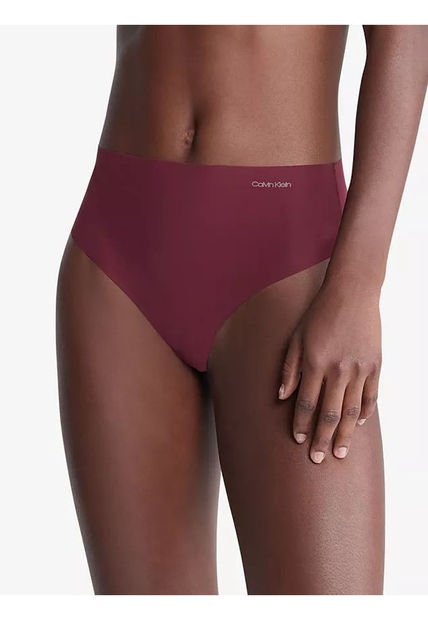 Tanga Vino Tinto Invisible De Cintura Alta Calvin Clein Calvin Klein