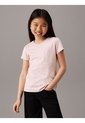 Camiseta Niña Rosada Slim Con Logo Calvin Klein de Calvin Klein
