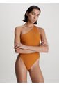 Traje De Baño Naranja Asimétrico - Core Archive Calvin Klein de Calvin Klein