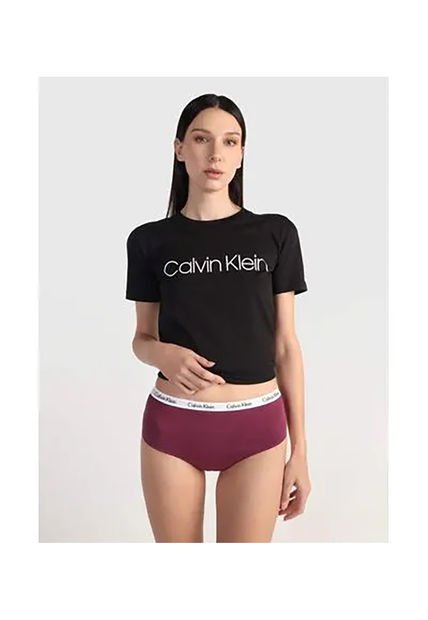 Tanga Morado De Cintura Alta - Carrusel Calvin Klein