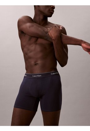 Pack Multicolor De 3 Boxers Sueltos Largos - Icon Cotton Stretch Calvin Klein