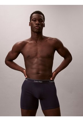 Pack Multicolor De 3 Boxers Sueltos Largos - Icon Cotton Stretch Calvin Klein