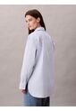 Camisa Celeste Relaxed De Popelina Calvin Klein de Calvin Klein