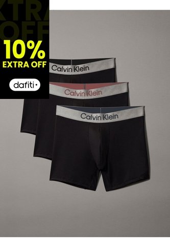 Pack Negro De 3 Bóxers Sueltos Largos - Micro Stretch Calvin Klein Calvin Klein