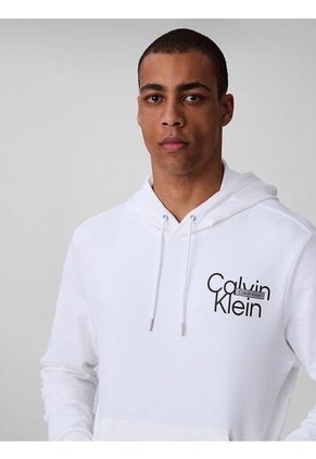 Buzo Blanco Con Capota Calvin Klein