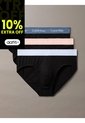 Pack Negro De 3 Slips - Cotton Stretch Wicking Calvin Klein de Calvin Klein
