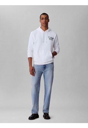 Buzo Blanco Con Capota Calvin Klein