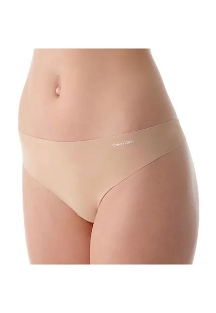 Pantie Tipo Tanga Beige En Microfibra Para Mujer Calvin Klein