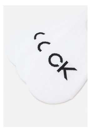 Pack Blanco De 3 Medias Finas Con Logo Calvin Klein