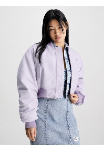 Chaqueta Morada Bomber Ligeramente Acolchada Para Mujer Calvin Klein Calvin Klein