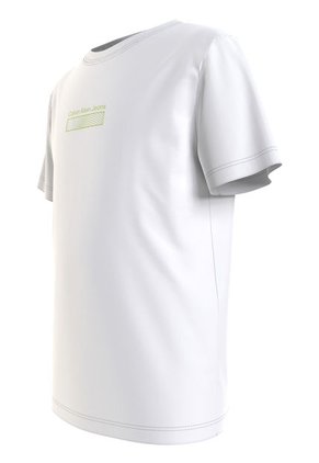 Camiseta Blanca Con Estampado De Ondas Para Niños Calvin Klein