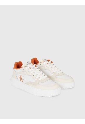 Tenis Casuales De Cuero Mujer Blanco Calvin Klein