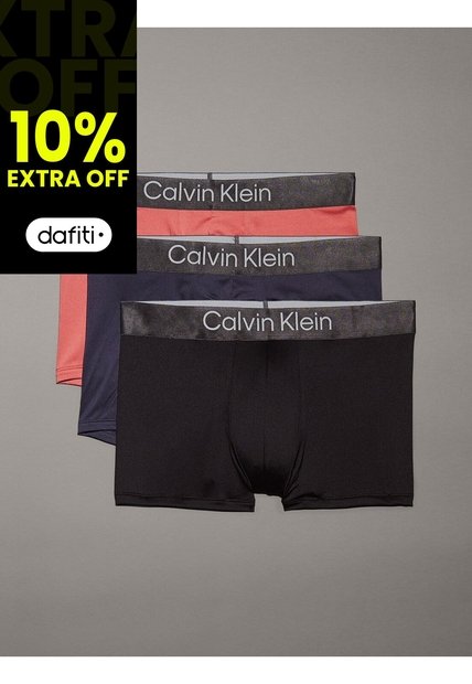 Pack Multicolor De 3 Bóxers Ajustados - Micro Stretch Calvin Klein