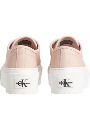 Tenis Rosado De Lona Reciclada Con Plataforma Calvin Klein