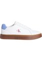 Tenis Blanco Classic De Corte Bajo En Cuero Calvin Klein de Calvin Klein