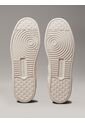 Tenis Blanco Basket De Cuero Con Detalles De Gamuza Calvin Klein de Calvin Klein