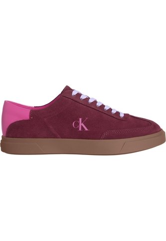 Tenis Rojo De Ante De Perfil Bajo Calvin Klein Calvin Klein