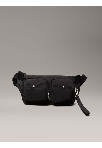 Bolso Negro Cruzado 2 En 1 Plegable Calvin Klein