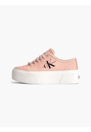 Tenis Rosado De Lona Reciclada Con Plataforma Calvin Klein