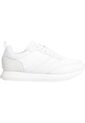 Tenis Blanco Runner De Cuero Y Monograma Calvin Klein de Calvin Klein