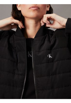 Chaqueta Negra Bomber Acolchada Calvin Klein