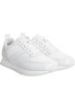 Tenis Blanco Runner De Cuero Y Monograma Calvin Klein de Calvin Klein