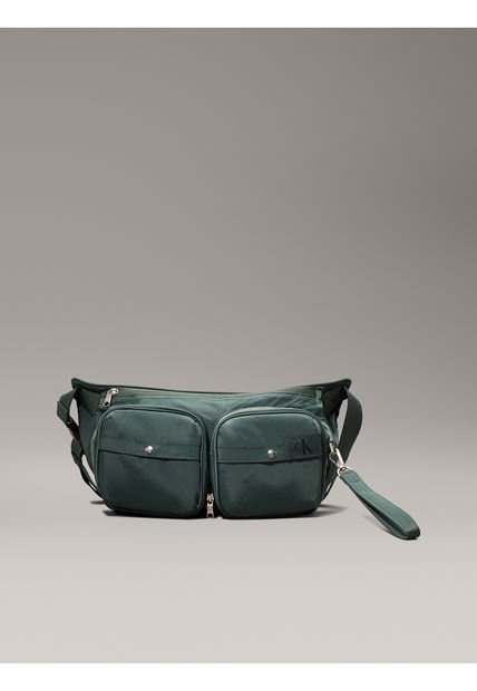 Bolso Verde Cruzado 2 En 1 Plegable Calvin Klein