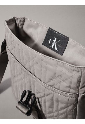 Bolso Verde Oscuro Reporter Con Solapa Y Broche Calvin Klein