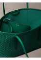 Bolso Verde Tote Pequeño Con Logo Monograma Con Bolsito Calvin Klein de Calvin Klein