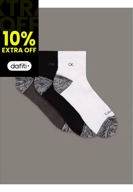Pack Gris De 3 Medias Cotton Cushi Calvin Klein