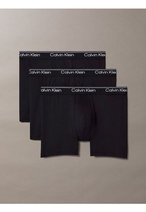 Pack Negro De 3 Bóxeres Sueltos Largos - Microfibre Stretch Calvin Klein