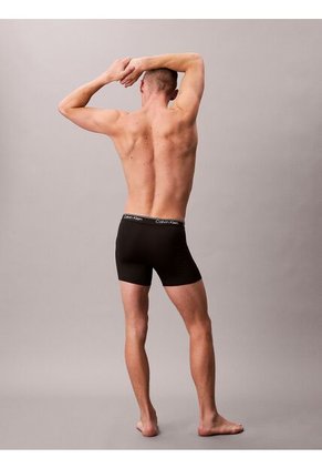 Pack Negro De 3 Bóxeres Sueltos Largos - Microfibre Stretch Calvin Klein