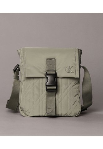 Bolso Verde Oscuro Reporter Con Solapa Y Broche Calvin Klein Calvin Klein