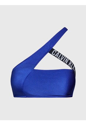 Top De Baño Azul Asimétrico - Intense Power Calvin Klein