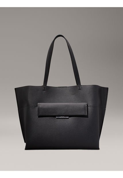 Bolso Negro Tote Saffiano Calvin Klein