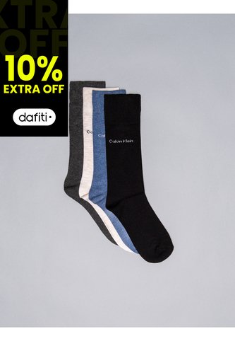 Pack De 4 Medias Largas Calvin Klein Calvin Klein