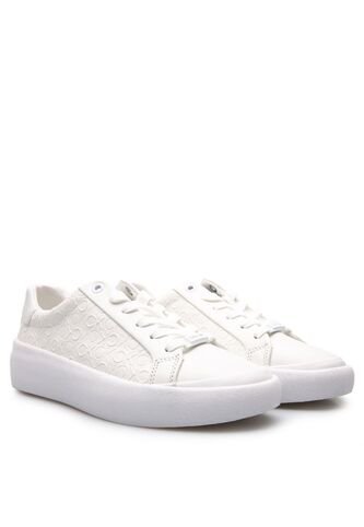 Tenis Blanco Con Monograma Calvin Klein Calvin Klein