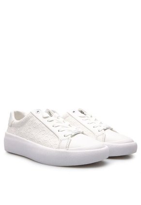 Tenis Blanco Con Monograma Calvin Klein