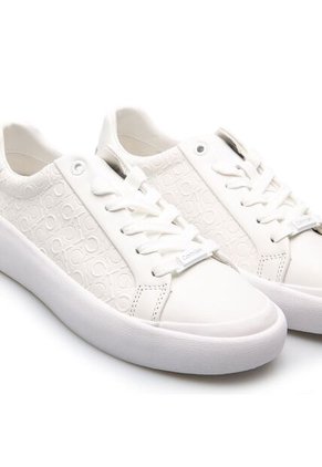Tenis Blanco Con Monograma Calvin Klein