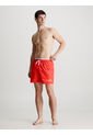 Bermuda De Baño Roja Corta Con Cinturilla Doble Calvin Klein de Calvin Klein