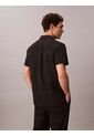 Camisa Negra Classic De Tejido Arrugado Calvin Klein de Calvin Klein