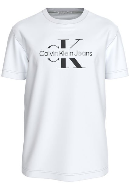 Camiseta Blanca Con Monologo Disrupted Calvin Klein