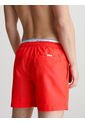 Bermuda De Baño Roja Corta Con Cinturilla Doble Calvin Klein de Calvin Klein