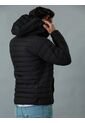 Chaqueta Negra Acolchada Con Capota Para Hombre Calvin Klein de Calvin Klein