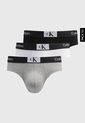 Bóxer x3 Negro-Gris-Blanco Calvin Klein de Calvin Klein