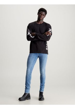 Skinny Azul Jeans Efecto Desgastado Calvin Klein