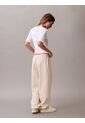 Jogger Beige De Felpa Con Monograma Estampado Calvin Klein de Calvin Klein