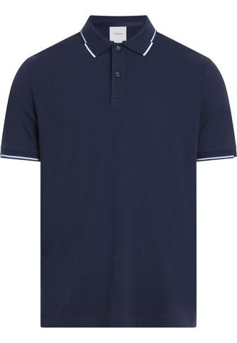 Polo Azul Slim Con Detalle En Bordes Calvin Klein Calvin Klein